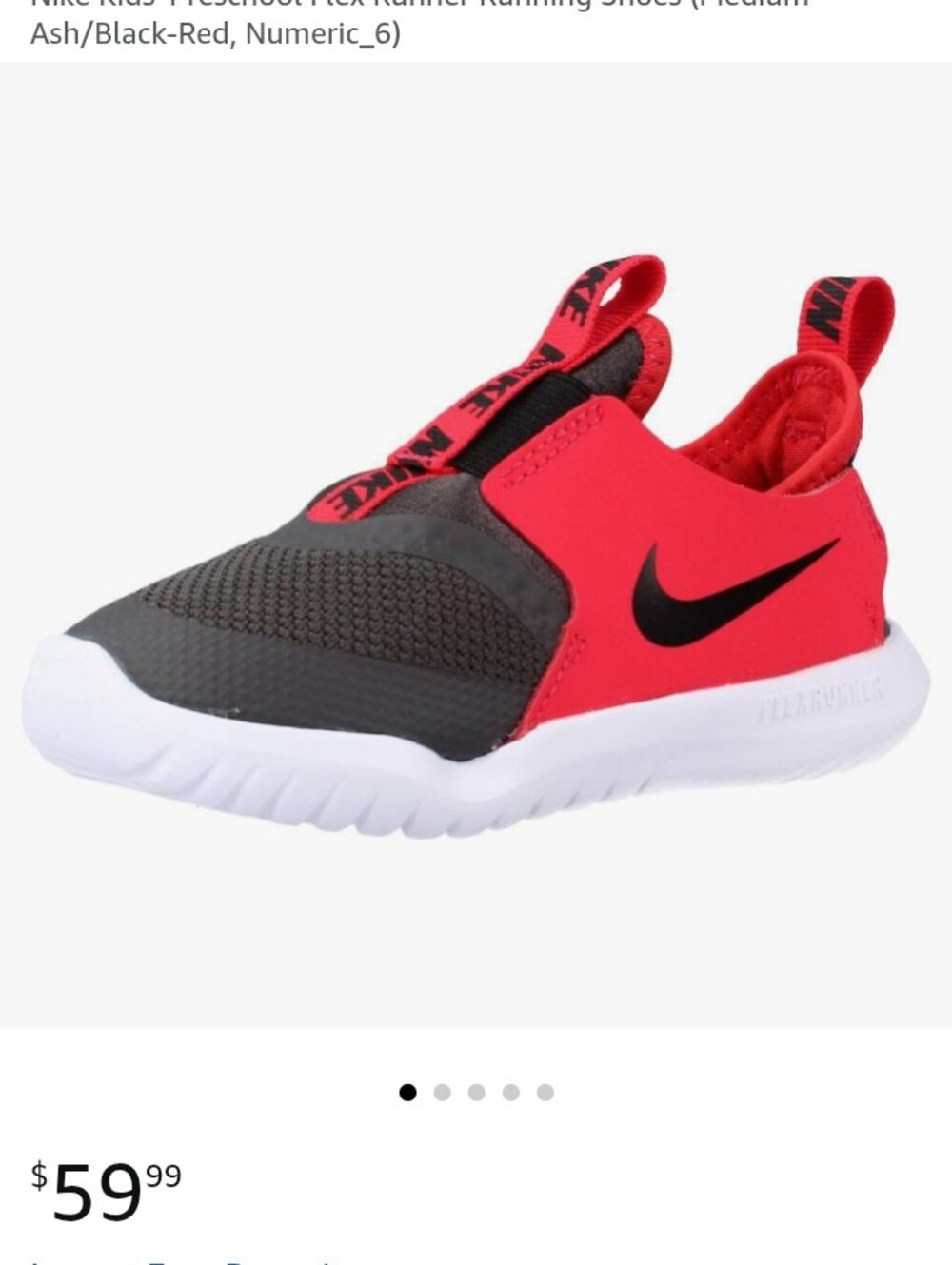 Boy's Red & Black Nike Flexrunner